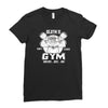 sloth's gym Ladies Fitted T-Shirt