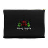 lumberjack tree merry christmas Accessory Pouches