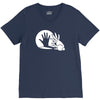 rabbit silhouette V-Neck Tee