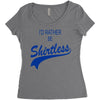shirtless Women's Triblend Scoop T-shirt