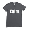 calm Ladies Fitted T-Shirt
