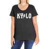 back in black Ladies Curvy T-Shirt