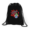 zombie geek Drawstring Bags