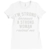 strong woman Ladies Fitted T-Shirt