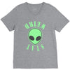 stay weird alien girls V-Neck Tee