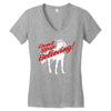 don't stop believing unicorn Women's V-Neck T-Shirt