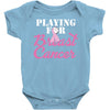 playing for breast cancer Baby Bodysuit