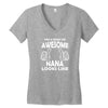 Awesome Nana Looks Like Women's V-Neck T-Shirt