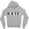 hate Zipper Hoodie