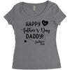 Happy First Father's Day Daddy Women's Triblend Scoop T-shirt