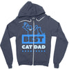 proud cat dad Zipper Hoodie