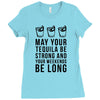 may your tequila be strong and your weekends be long Ladies Fitted T-Shirt