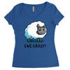 ewe crazy Women's Triblend Scoop T-shirt