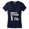 forced to work Women's V-Neck T-Shirt