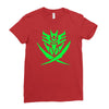 autobot and decepticon symbols Ladies Fitted T-Shirt