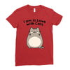 i am in love with cats Ladies Fitted T-Shirt
