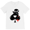 poker hat ace of spades V-Neck Tee