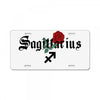 sagittarius zodiac rose License Plate