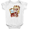 triple beagle portrait Baby Onesie