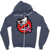 ghost blast Zipper Hoodie