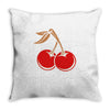 big texas cherry Throw Pillow