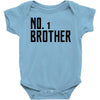 number one brother Baby Onesie