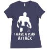 I Have A Plan Attack Ladies Fitted T-Shirt