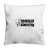 damsels do it their Throw Pillow