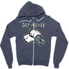 mickey mouse gangster get money Zipper Hoodie