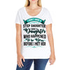 i don't have stepdaughter funny gift for stepdad Ladies Curvy T-Shirt