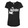 the dogfather Maternity Scoop Neck T-shirt
