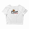 pizza is my valentine 56 Crop Top