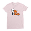 panda hug Ladies Fitted T-Shirt