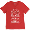 Golfer Father V-Neck Tee