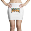 Wtf Doom Black Stroke Mini Skirts