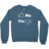 me you facebook Crewneck Sweatshirt