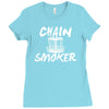 chain smoker disc Ladies Fitted T-Shirt