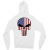 skull u.s.a. back Zipper Hoodie