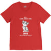 all i care about are cats and like 3 people V-Neck Tee
