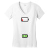 Mommy Dead Battery Women's V-Neck T-Shirt