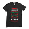 merry corruption of a pagan holiday Ladies Fitted T-Shirt