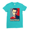 bazinga poster, ideal birthday gift or present Ladies Fitted T-Shirt