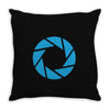 aperture labs Throw Pillow