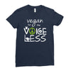 vegan for the voiceless Ladies Fitted T-Shirt