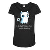 bad kitty Maternity Scoop Neck T-shirt