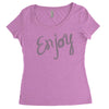 cute enjoy Women's Triblend Scoop T-shirt