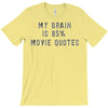 my brain is 85% movie quotes T-Shirt