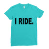 i ride Ladies Fitted T-Shirt