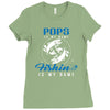 Pops is my Name Fishing Is My Game Ladies Fitted T-Shirt