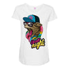 up all night cat Maternity Scoop Neck T-shirt